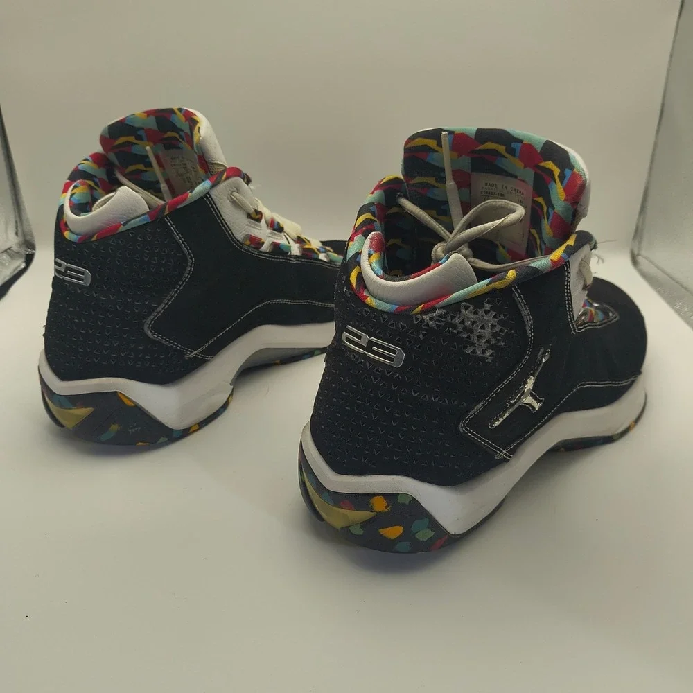 Jordan Rising Star Black‎ White Multicolor 316337-106 Mens 13 Basketball Shoes